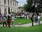 nel giardino della Casa valdese