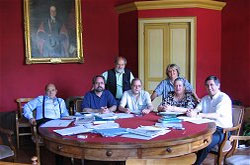 la Tavola Valdese riunita nella 'sala rossa'